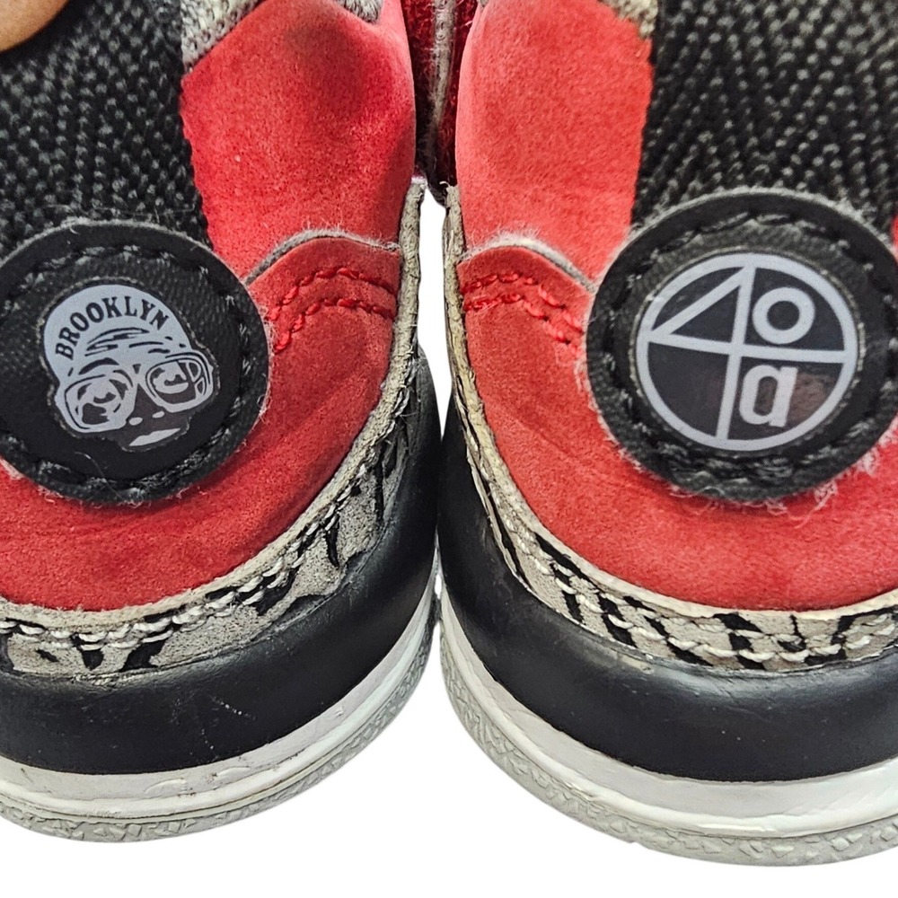 Air Jordan Spizike‎ Low TD Toro Red Black Size 9C Toddler FQ3952-601 Sneaker - Picture 3 of 10